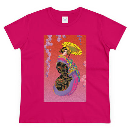Enchanting Geisha Women's Midweight Cotton Tee