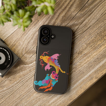 Golden Koi Phone Case – Lucky Swim & Vibrant Fortune