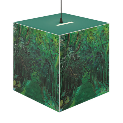 Route en forêt by Raoul Dufy Light Cube Lamp