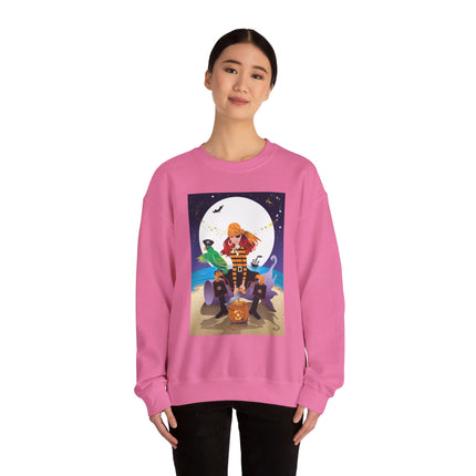 Moonlit Pirate Halloween Unisex Heavy Blend™ Crewneck Sweatshirt