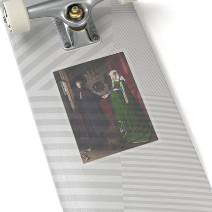 Arnolfini Portrait by Jan Van Eyck Kiss-Cut Stickers (4 Sizes)