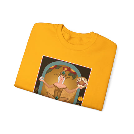 June & Pearl, Alexandrite (from the Gem Series) by Sofia Chiostri Heavy Blend™ Crewneck Sweatshirt