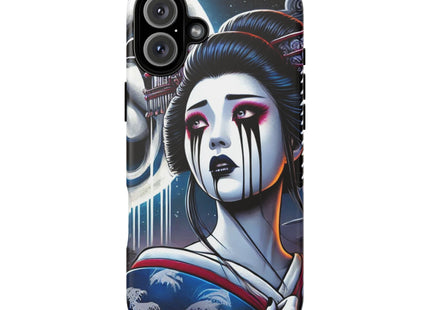 Geisha’s Black Ink Tears Phone Cases