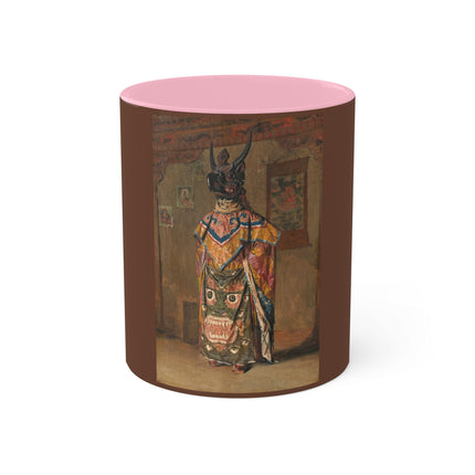 A Buddhist Lama at a Feast at Pemionchi Monastery by Vasily Vereshchagin Colorful Mugs, 11oz