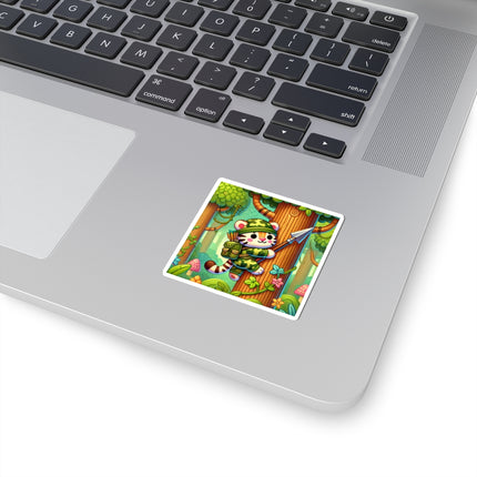 Stealthy Stripes Kiss-Cut Stickers (4 Sizes)