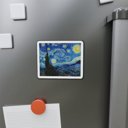 The Starry Night by Vincent Van Gogh Die-Cut Magnets (5 Sizes)