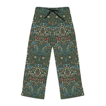 Blackthorn by William Morris Women's Pajama Pants (AOP)