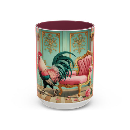 The Salon Rooster Colorful Mugs (11oz, 15oz)