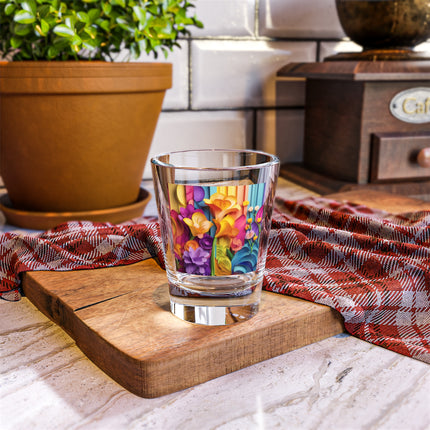 The Graceful Freesia Shot Glass, 1.5oz
