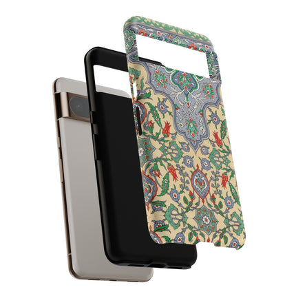 Arabic Art Pattern, Plate by Emile Prisse d’Avennes Phone Cases