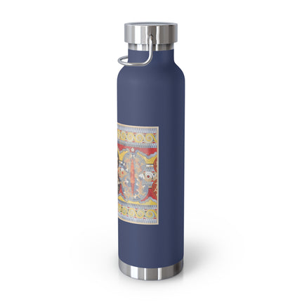 Reproduction of the Shield Frieze by Emile Gilliéron Copper Vacuum Insulated Bottle, 22oz