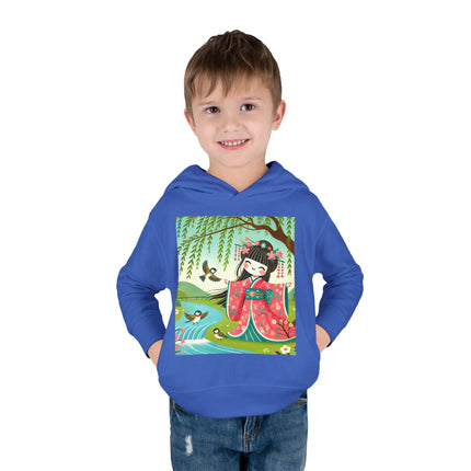 Sparrow Dance Geisha Fairy Toddler Pullover Fleece Hoodie