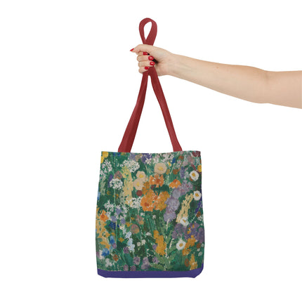Flowers on the Mountain by August Babberger Tote Bag (AOP)
