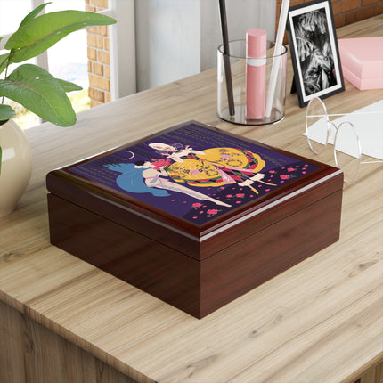 🌹🌙 The Queen Of The Midnight Roses Jewelry Box – Art Deco Garden Fantasy