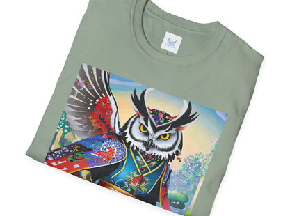 Cyberpunk Samurai Owl Softstyle T-Shirt