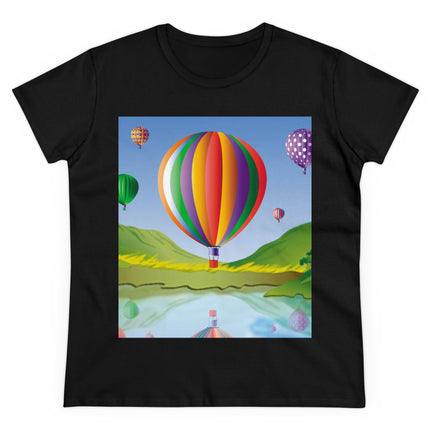 Colorful Heights Women's Midweight Cotton Tee