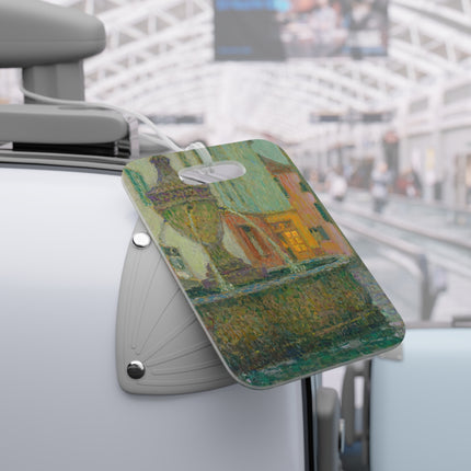 La Fontaine, Saint-Paul De Vence by Henri Le Sidaner Luggage Tag – Rectangle & Round