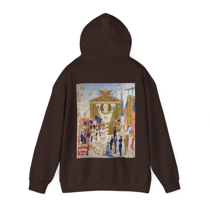 The Cathedrals of Wall Street by Florine Stettheimer Heavy Blend™ Hooded Sweatshirt