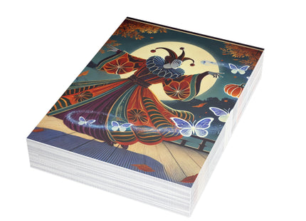 Court Magician with Ghost Butterflies Postcards (envelopes included) - Bundles of 10, 30, 50 Pieces