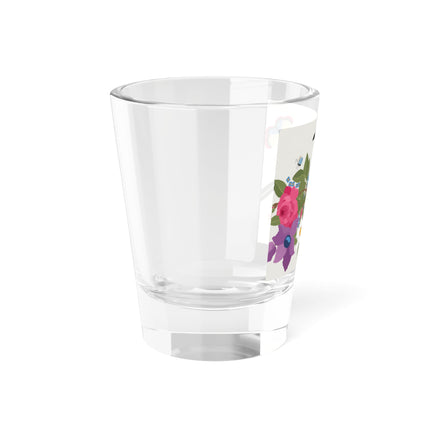 Bluebird & Butterfly Shot Glass – Spring Harmony & Delicate Beauty