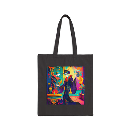 Phantoms of Elegance Cotton Canvas Tote Bag