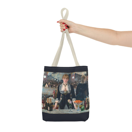 A Bar at the Folies-Bergère by Edouard Manet Tote Bag (AOP)