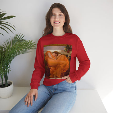 Flaming June by Frederic Leighton Heavy Blend™ Crewneck Sweatshirt