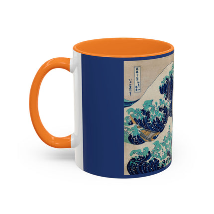The Great Wave off Kanagawa by Katsushika Hokusai Colorful Mugs (11oz, 15oz)