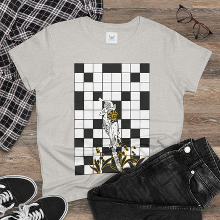 The Crossword Women's Midweight Cotton Tee