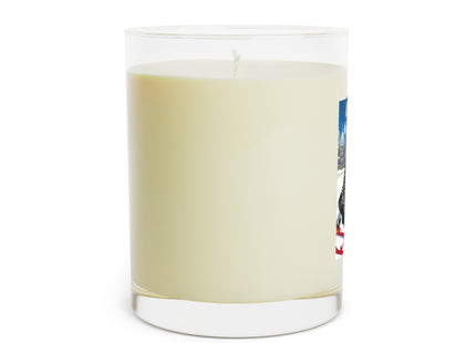 Elegant Winter Woman in Sleigh Scented Candle - Full Glass, 11oz