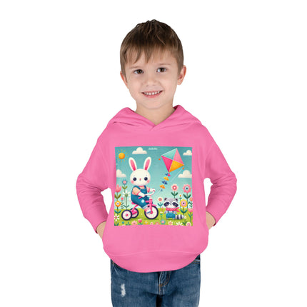 Breezy Meadow Ride Toddler Pullover Fleece Hoodie