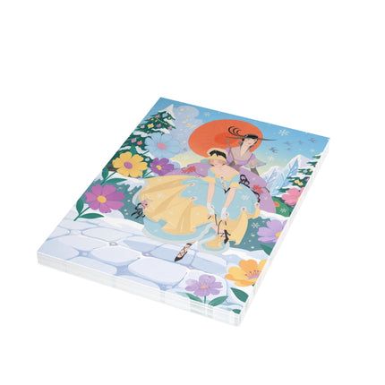 🌸❄️ The Ladies Of The Winter Garden Greeting Card – Art Deco Holiday Fantasy