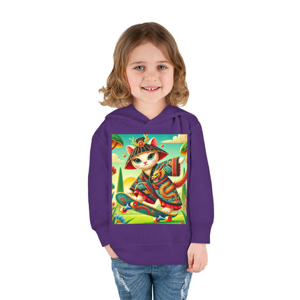 Dragon Dance on Wheels Toddler Pullover Fleece Hoodie