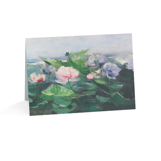 Water Lilies by Karl Hagemeister Greeting Cards (1, 10, 30, and 50pcs)