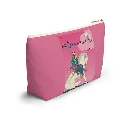 Samurai Princess on the White Steed Cosmetic Bag – Bold Fantasy & Elegant Adventure