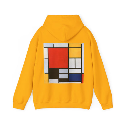 Composition with Red, Yellow, Blue, and Black by Piet Mondrian Heavy Blend™ Hooded Sweatshirt
