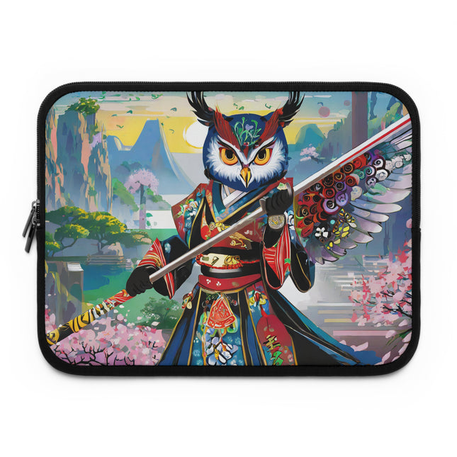 Cyberpunk Samurai Owl Laptop Sleeve