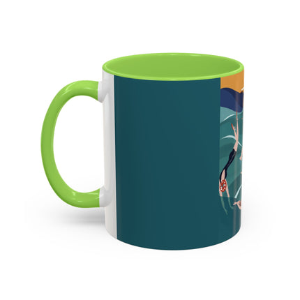Summer Splash Colorful Mugs – Retro Beach Joy & Carefree Summer Vibes
