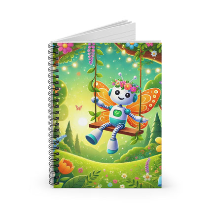 Robot Fairy Spiral Notebook - Ruled Line
