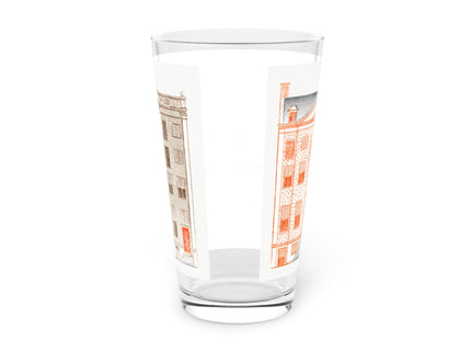 Amsterdam Canal Houses by Johan Teyler Glass, 16oz
