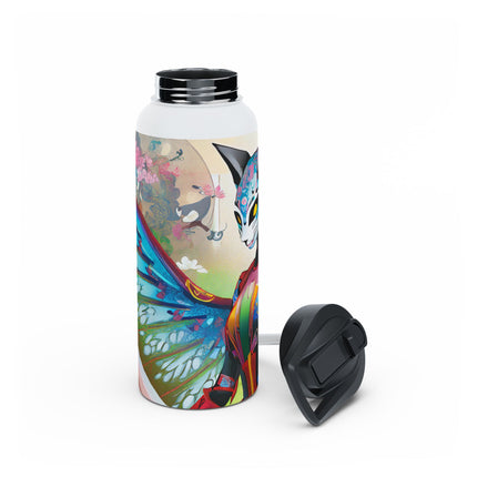 Cyberpunk Chic Stainless Steel Water Bottle