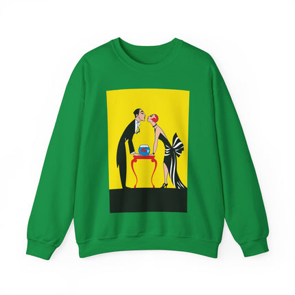A Moment of Elegance: A Passionate Embrace Amidst Golden Splendor Heavy Blend™ Crewneck Sweatshirt