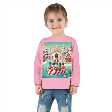 Nutcracker Candy-Striped Adventure Toddler Long Sleeve Tee