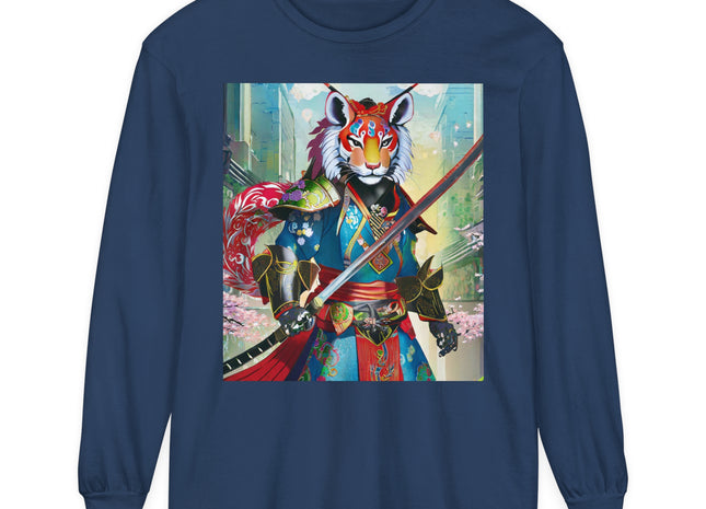 Cyberpunk Samurai Lion Long Sleeve T-Shirt