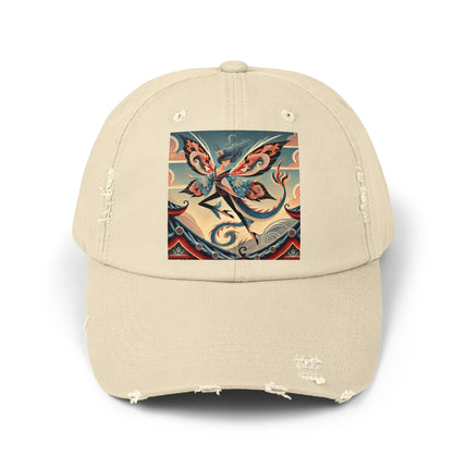 Dragon Fairy of the Temple Unisex Distressed Cap