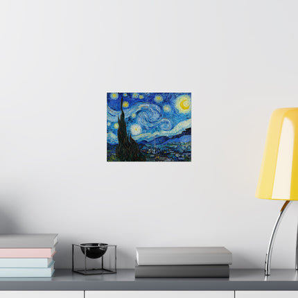 The Starry Night by Vincent Van Gogh Matte Horizontal Posters