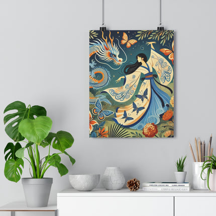 Fairy Waltz in the Butterfly Garden Giclée Art Print