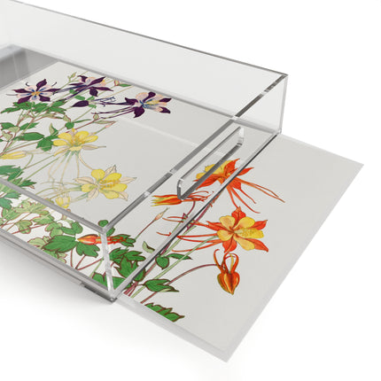 Aquilegia Flower by Tanigami Kônan Acrylic Serving Tray