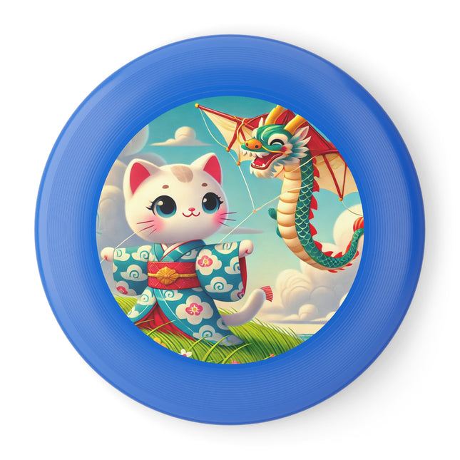 Geisha Kitten and the Dragon Kite Wham-O Frisbee – Windswept Grace & Dragon Flight