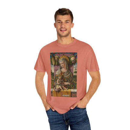 Madonna and Child by Carlo Crivelli Unisex Garment-Dyed T-shirt